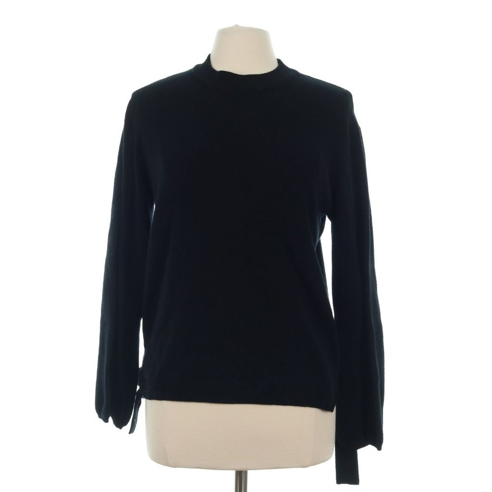 Strut & Bolt Women's Black Tie Sleeve Sweater